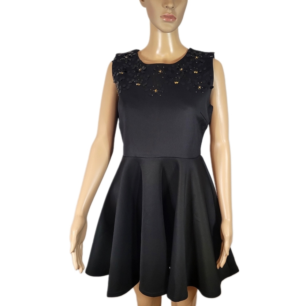Women's Short Sleeveless Sequins Homecoming Bridesmaid Party Dress